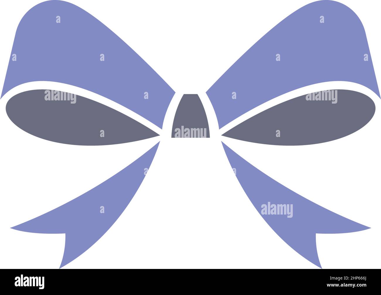 Modello di design piatto con logo Bowties Icon Illustrazione Vettoriale