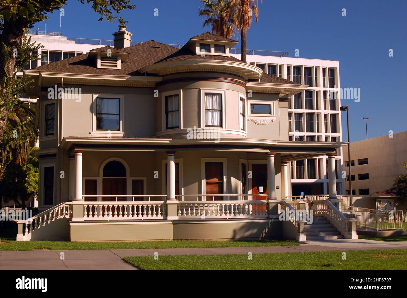 Gates Historic House Sites nel campus della San Jose state University, in California Foto Stock