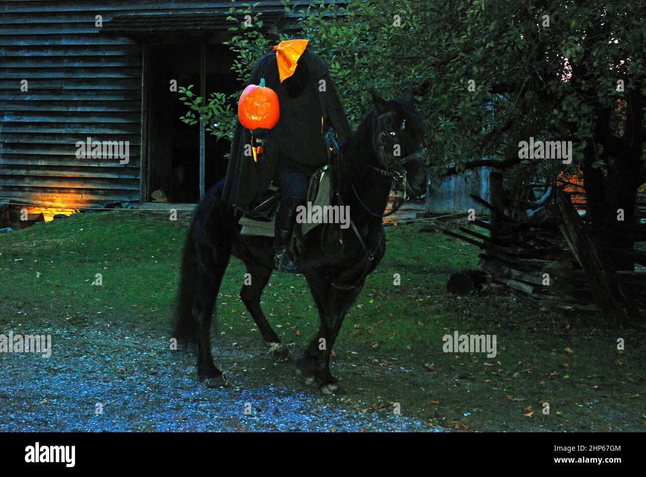 Il cavaliere senza testa torna a Sleepy Hollow, New York Foto Stock