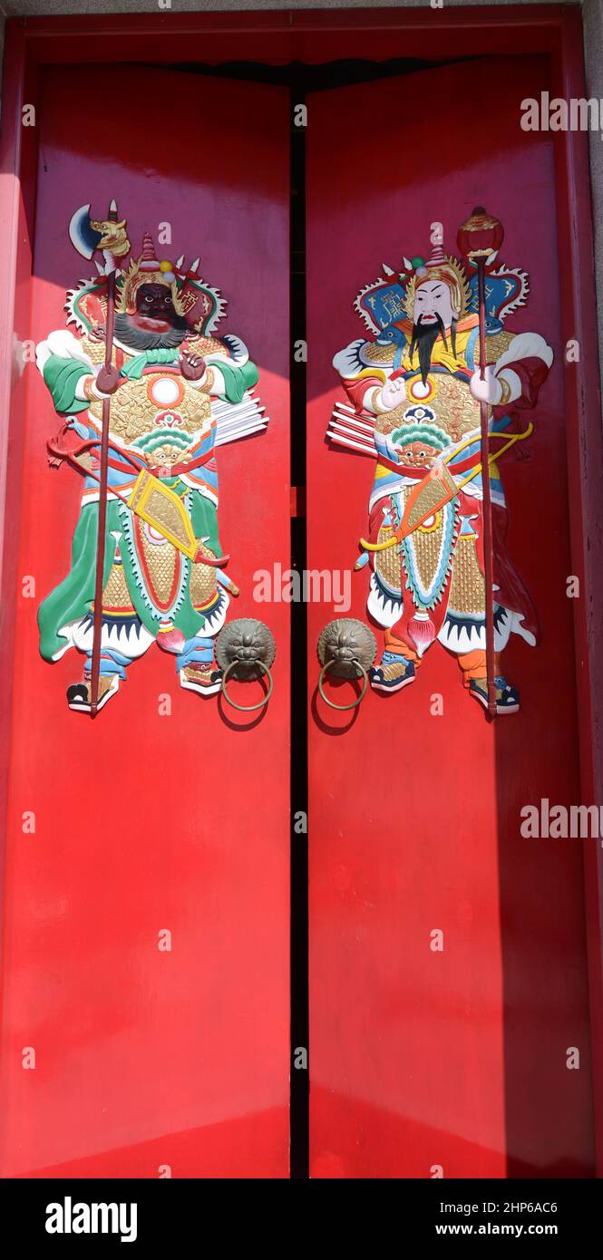 Tempio di Tin Hau a Sok Kwu WAN, Isola di Lamma, Hong Kong. Foto Stock