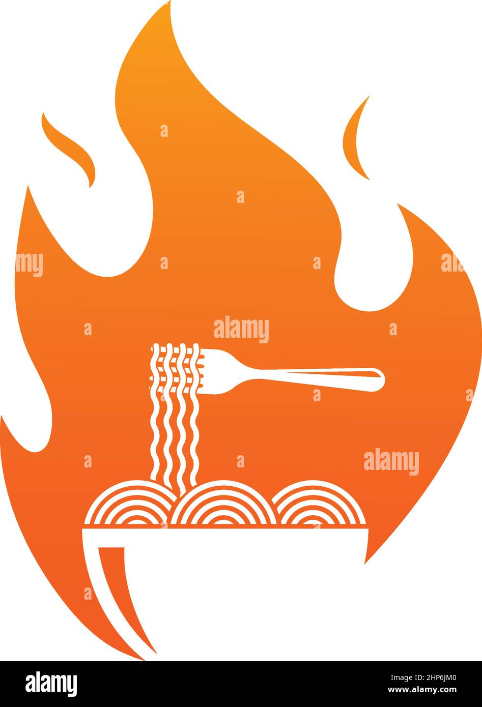 immagine di un'icona vettoriale di noodle design Illustrazione Vettoriale