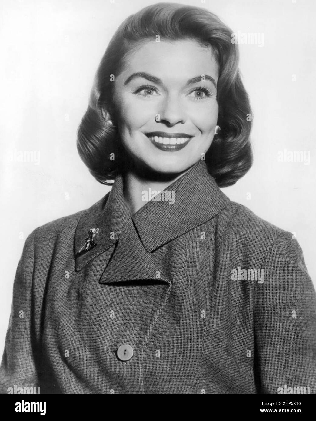 Foto pubblicitaria di Joanne Dru per la sua apparizione sul programma televisivo Goodyear Theatre ca. 1960 Foto Stock