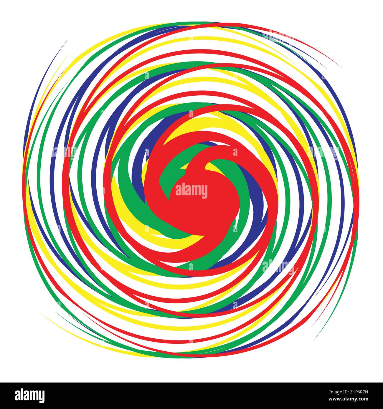 Colori spirali brillanti Illustrazione Vettoriale
