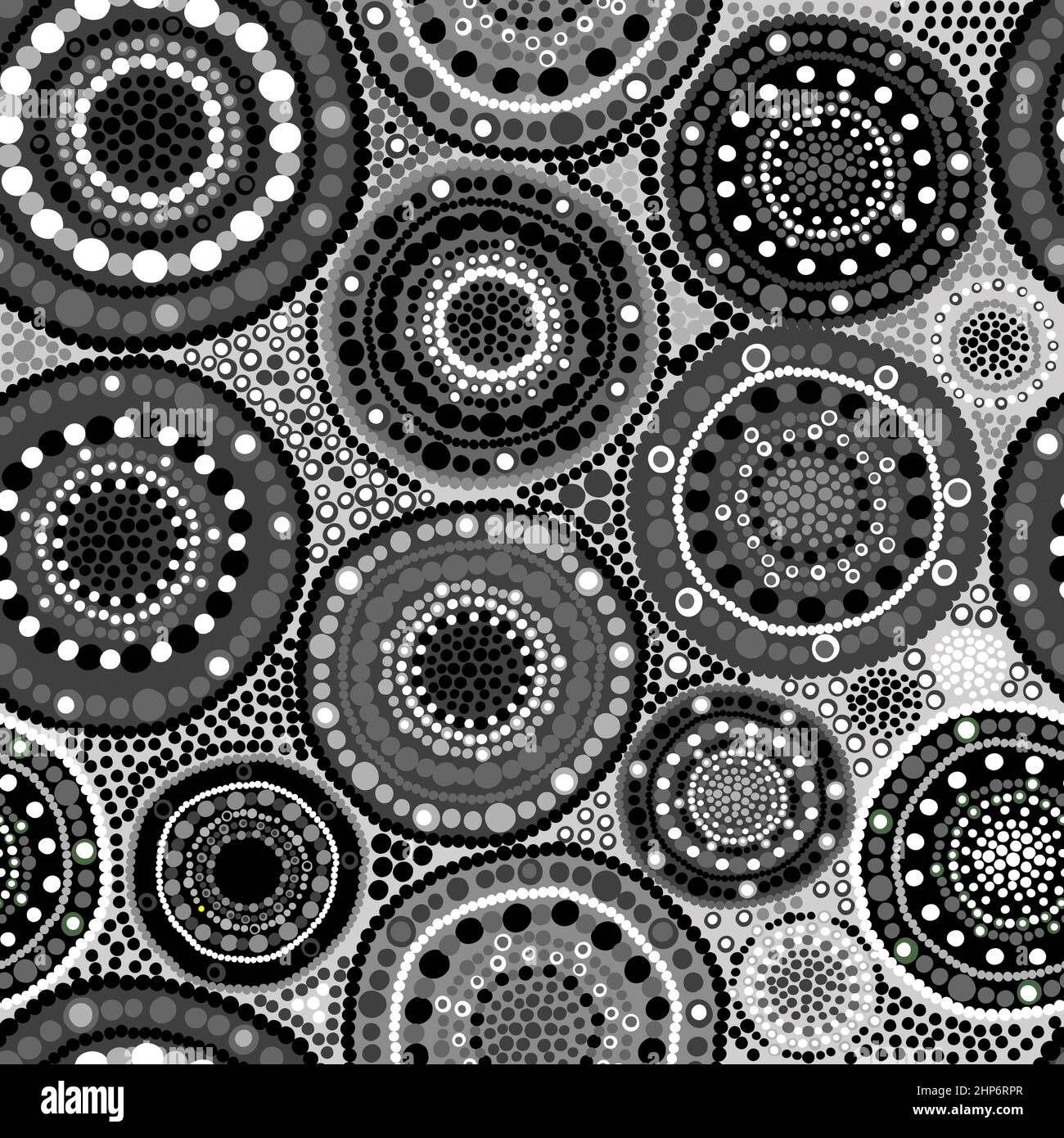 Modello etnico senza giunture in bianco e nero Illustrazione Vettoriale