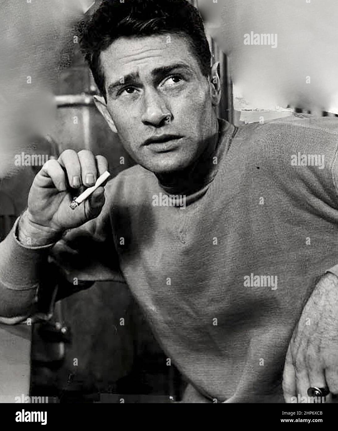 Foto di scena di Darren McGavin come felice Lohman in una produzione di morte di un venditore 14 giugno 1950 Foto Stock