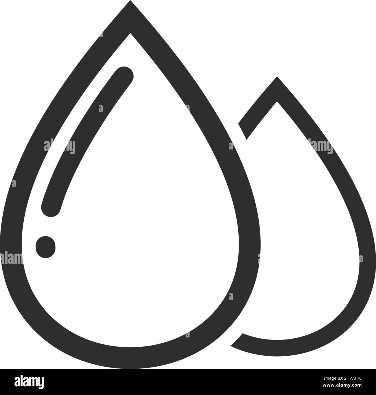 icona goccia d'acqua disegno vettoriale modello web Illustrazione Vettoriale