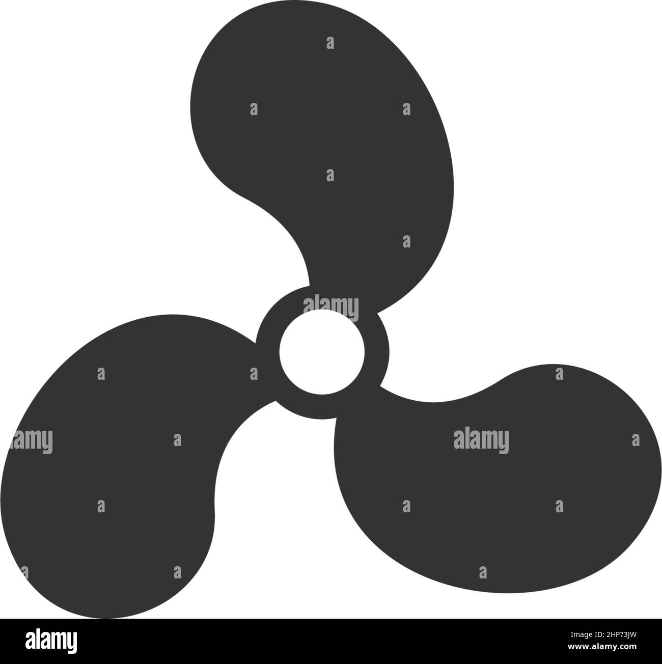 Modello di design piatto con logo PROPELLER Icon Illustrazione Vettoriale