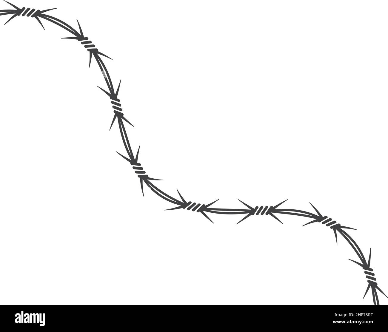 Il disegno vettoriale del filo spinato Foto stock - Alamy