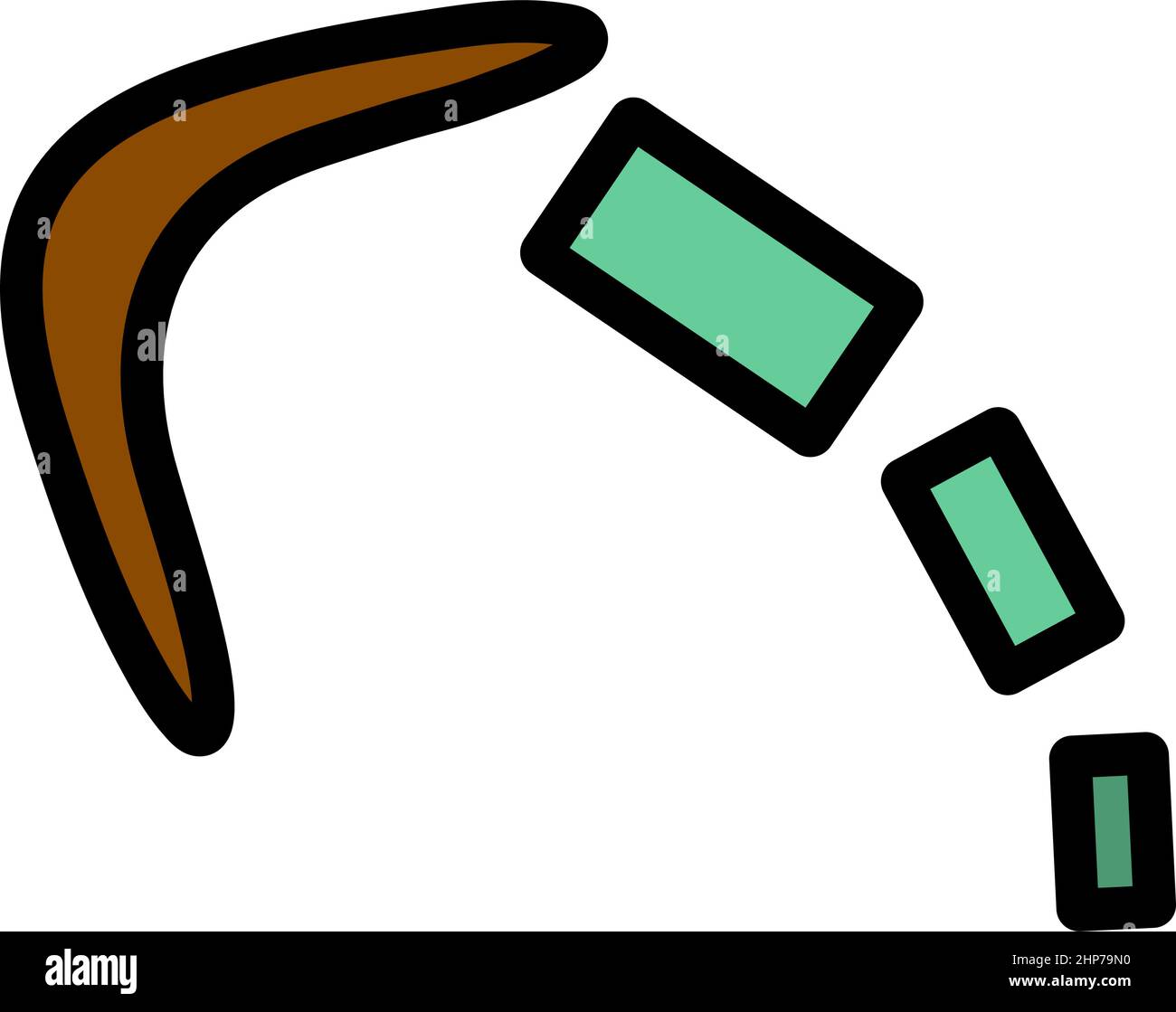 Icona Boomerang cashback Illustrazione Vettoriale