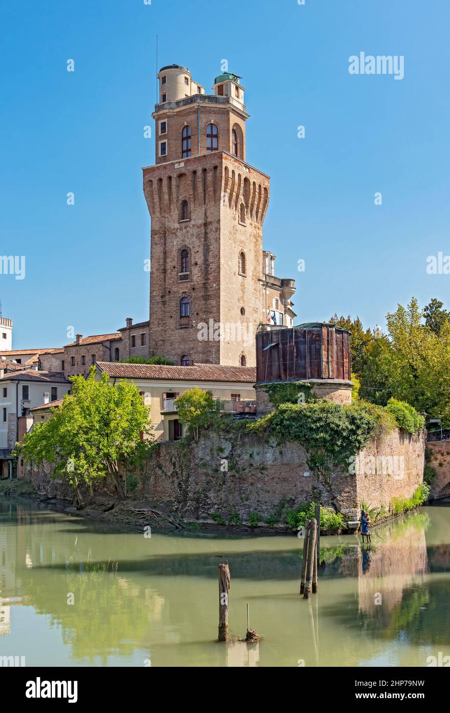 Torre Specola, Castello Carrarese, Padova Foto Stock