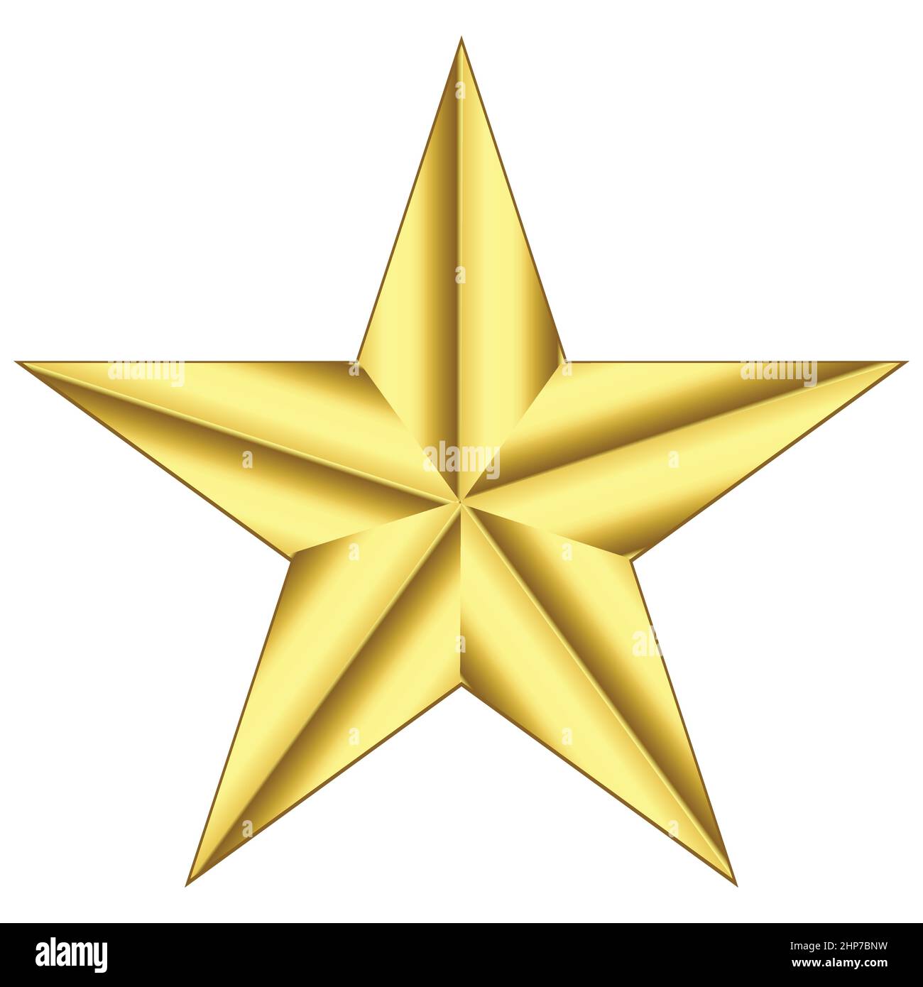 Stella d'oro del generale militare Illustrazione Vettoriale