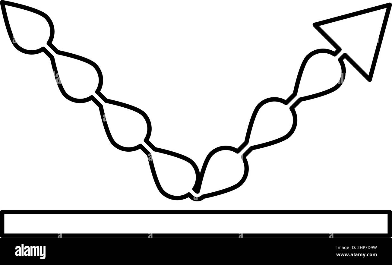 Simbolo di resistenza all'acqua impermeabile gocce di liquido resistenti alle gocce protezione contorno icona colore nero immagine vettoriale piatta Illustrazione Vettoriale
