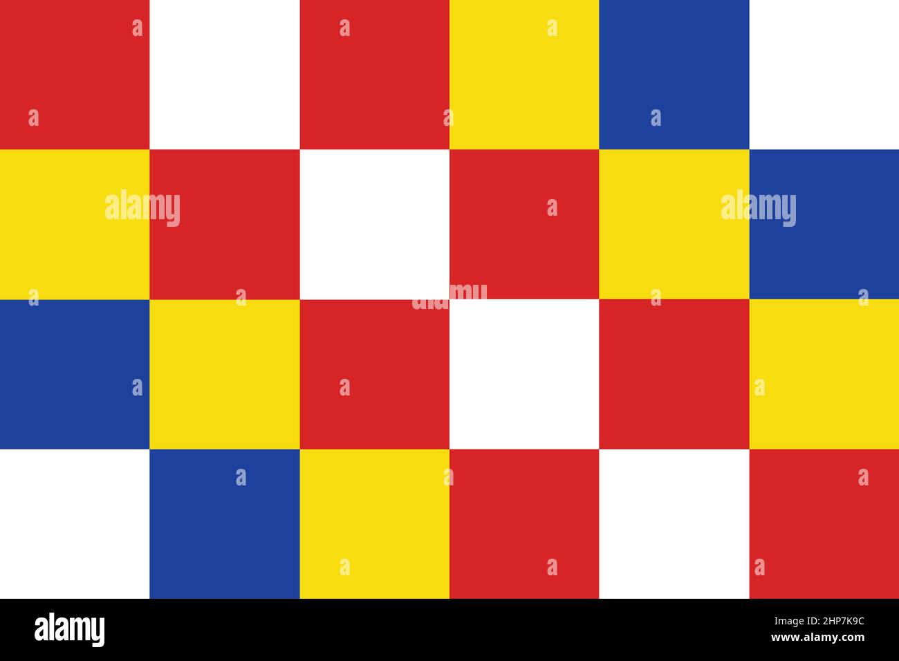 Anversa bandiera della città Belgio Illustrazione Vettoriale