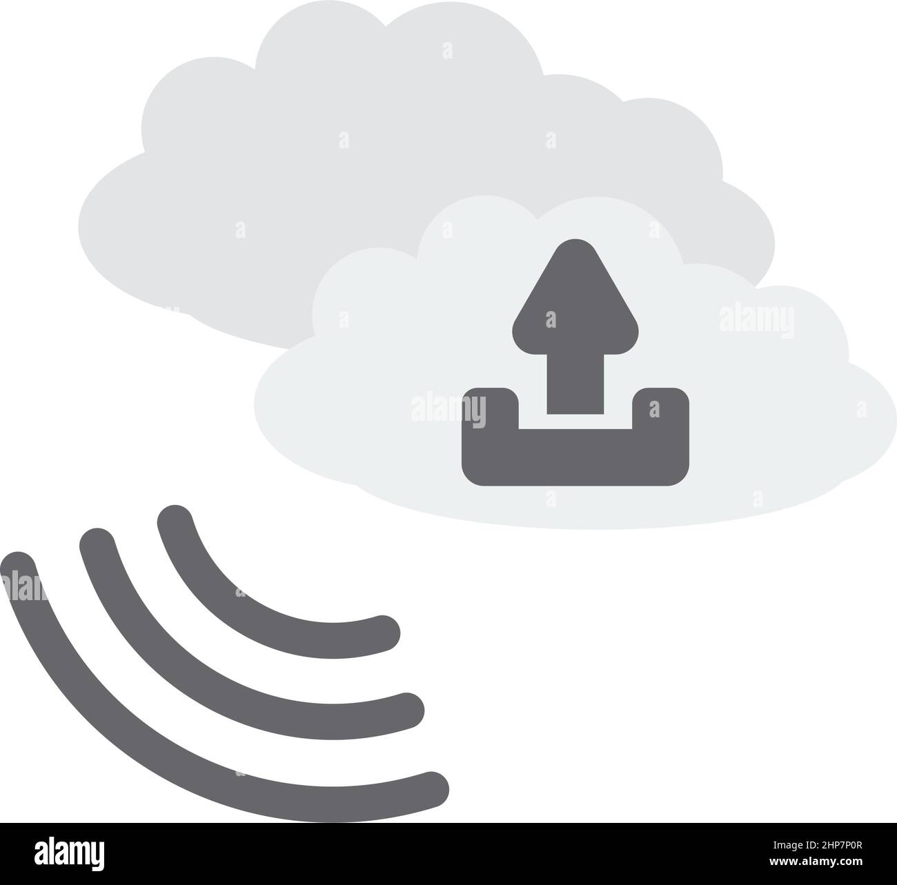 Il Cloud icona Carica Illustrazione Vettoriale