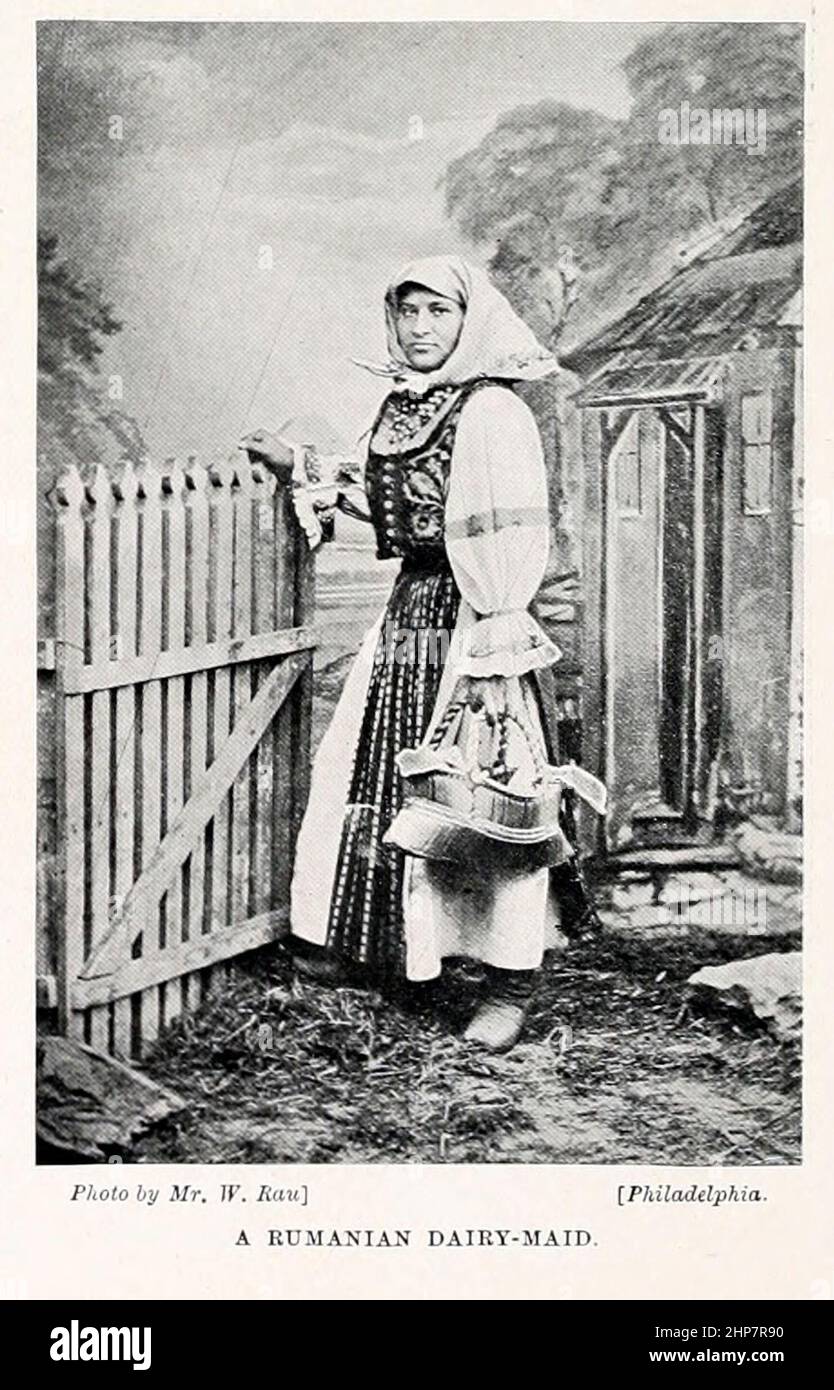 Una cameriera rumena del libro The Living Races of Men; Volume 2 di Henry Neville Hutchinson, pubblicato a Londra nel 1901 da Hutchinson & co Foto Stock
