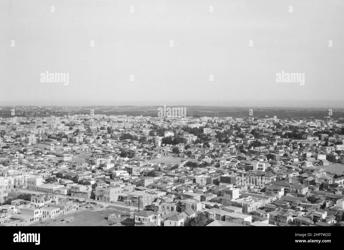 Storia del Medio Oriente: Vedute aeree della Palestina. Tel Aviv. A General view Location: Israel--Tel Aviv ca. 1932 Foto Stock
