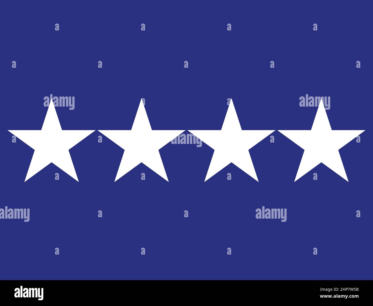 United States Airforce Four Star General Flag Illustrazione Vettoriale