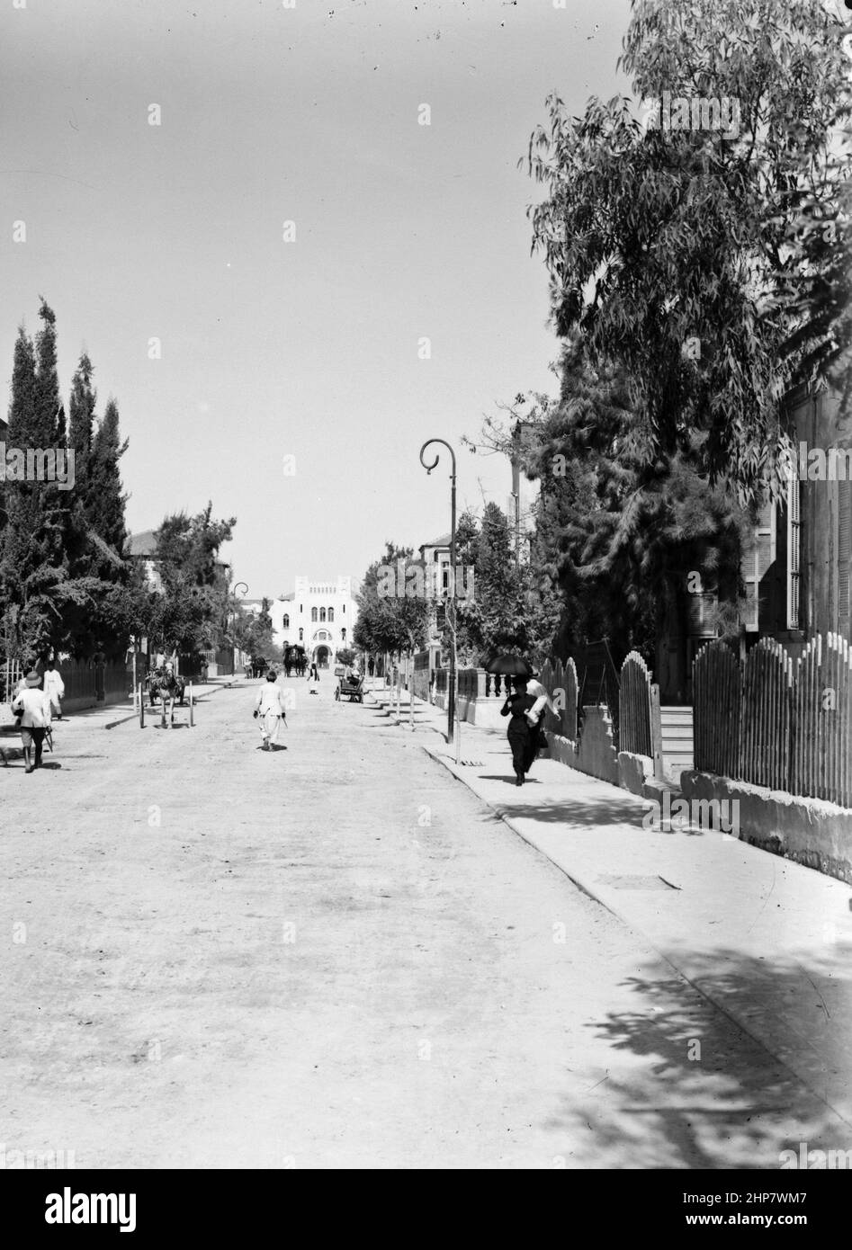 Storia del Medio Oriente: Colonie e insediamenti ebraici. Tel Aviv. Herzl Avenue Ubicazione: Israele--Tel Aviv ca. 1920 Foto Stock