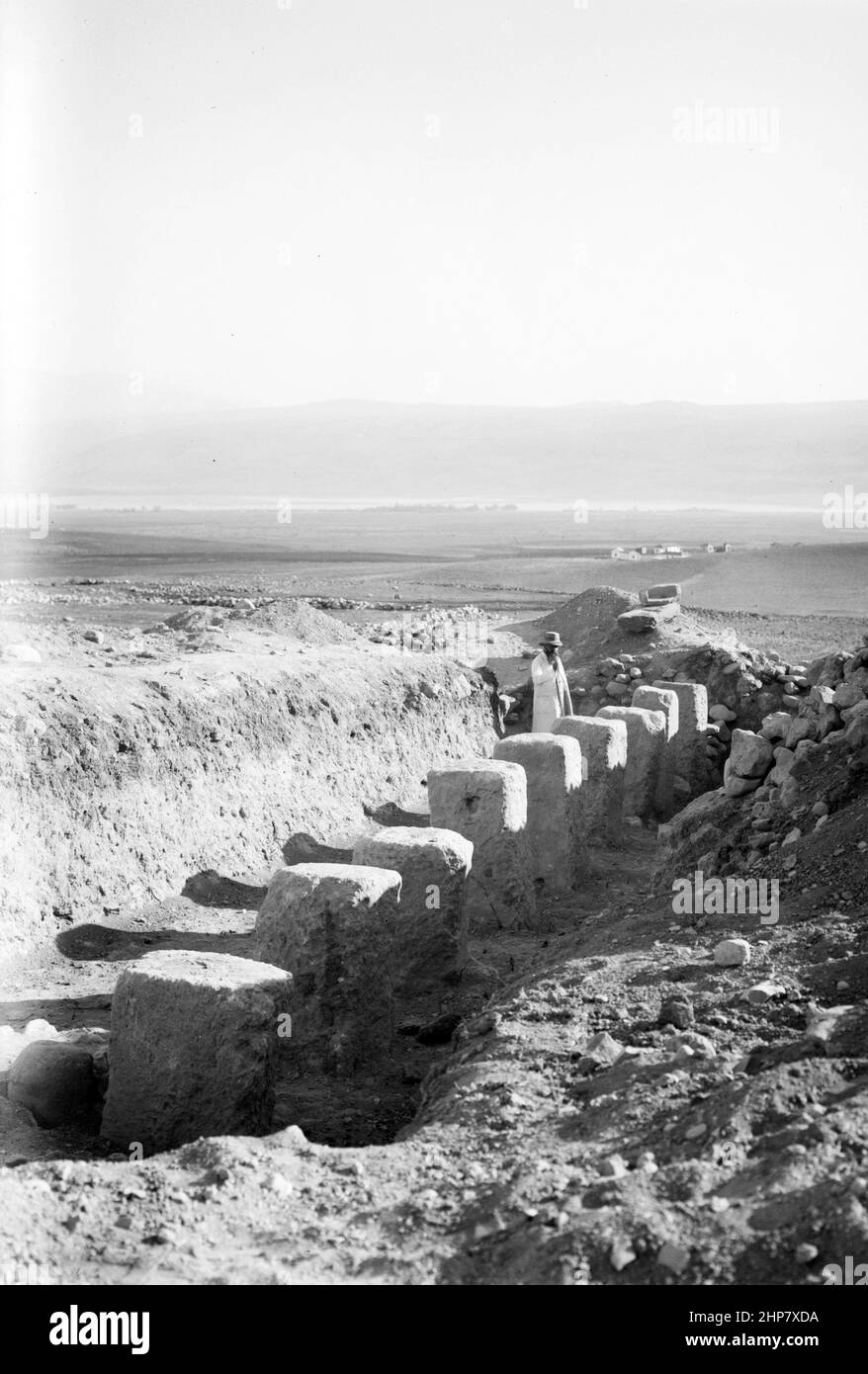 Medio Oriente Storia: Tel Hazar Località: Israele--Hazor ([ città) ca. Tra il 1898 e il 1946 Foto Stock