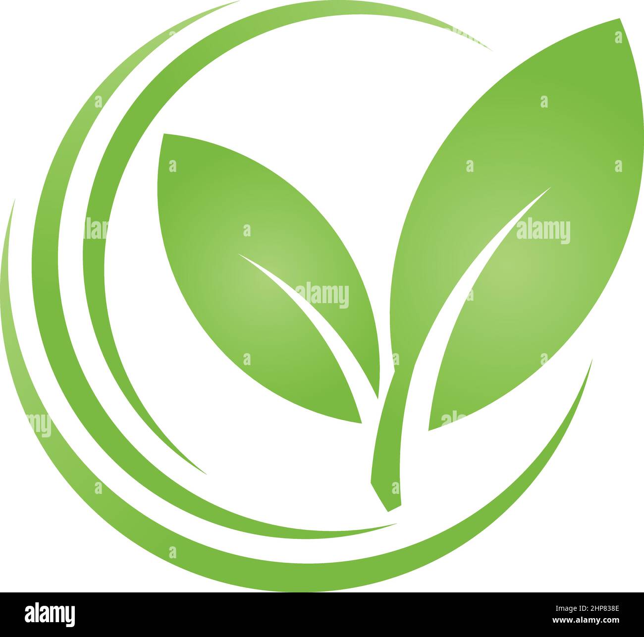 Foglie, pianta, naturopata, giardiniere, benessere, logo Illustrazione Vettoriale