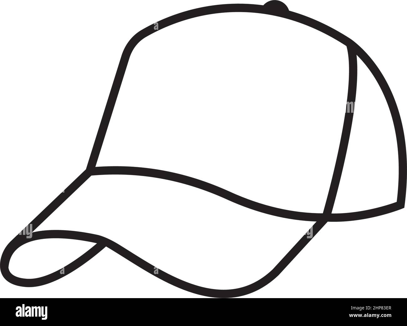 modello di disegno vettoriale per l'illustrazione di un cappello di moda  casual Immagine e Vettoriale - Alamy