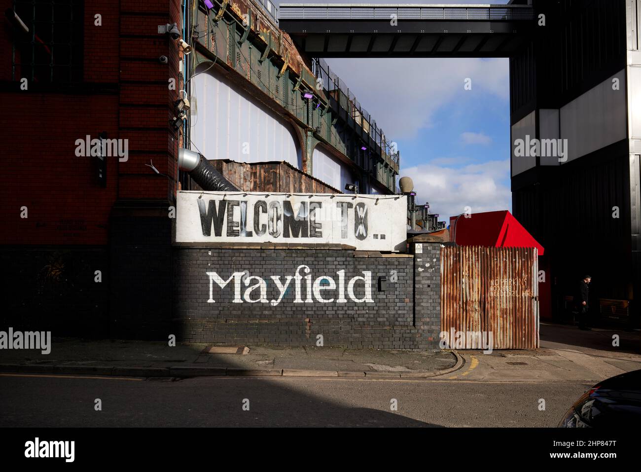 Manchester Piccadilly Station ex piattaforme di pacchi Mayfield Foto Stock