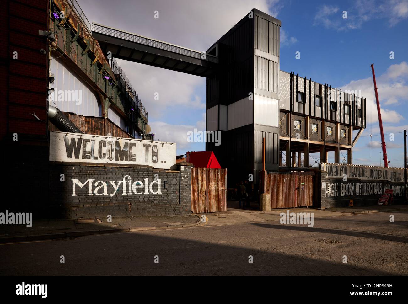 Manchester Piccadilly Station ex piattaforme di pacchi Mayfield Foto Stock