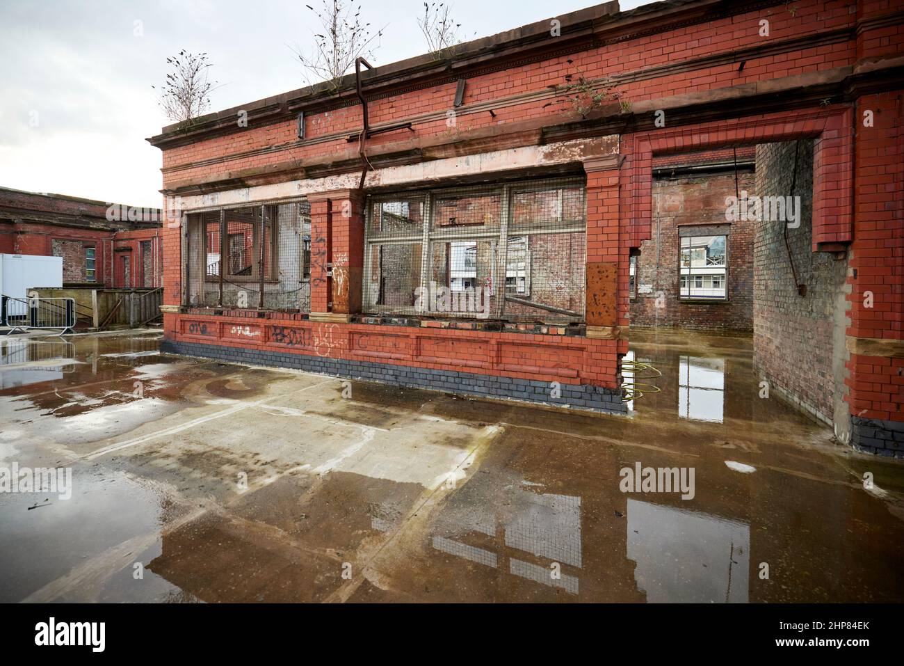 Manchester Piccadilly Station ex piattaforme di pacchi Mayfield Foto Stock