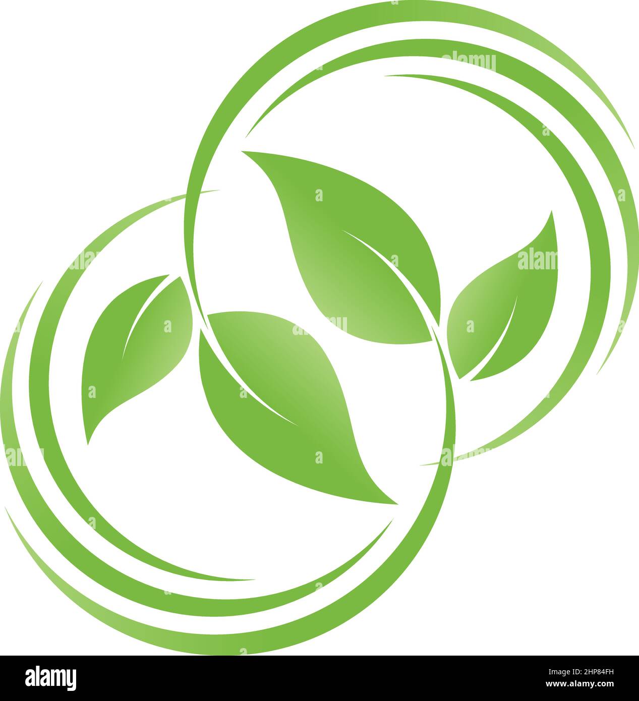 Foglie, pianta, naturopata, giardiniere, benessere, logo Illustrazione Vettoriale