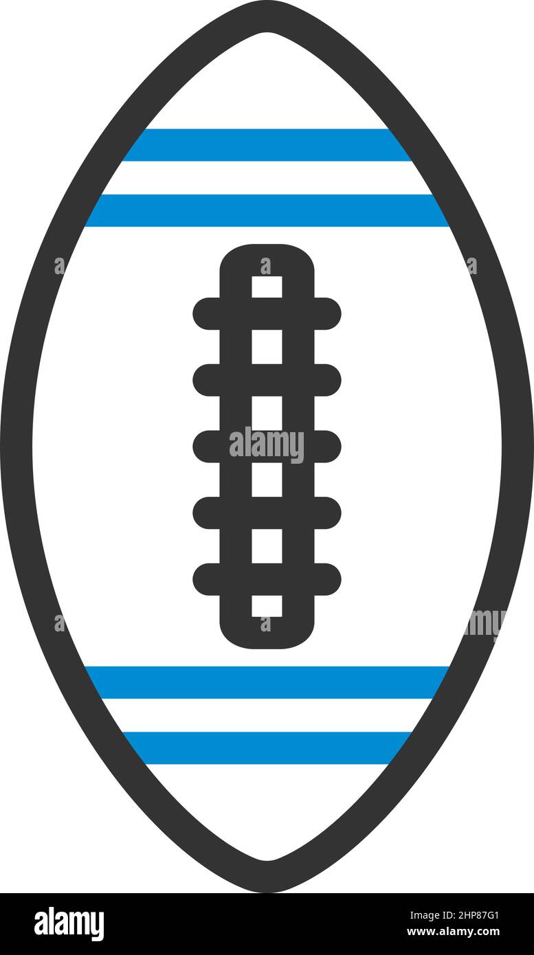 Icona della palla da calcio americana Illustrazione Vettoriale