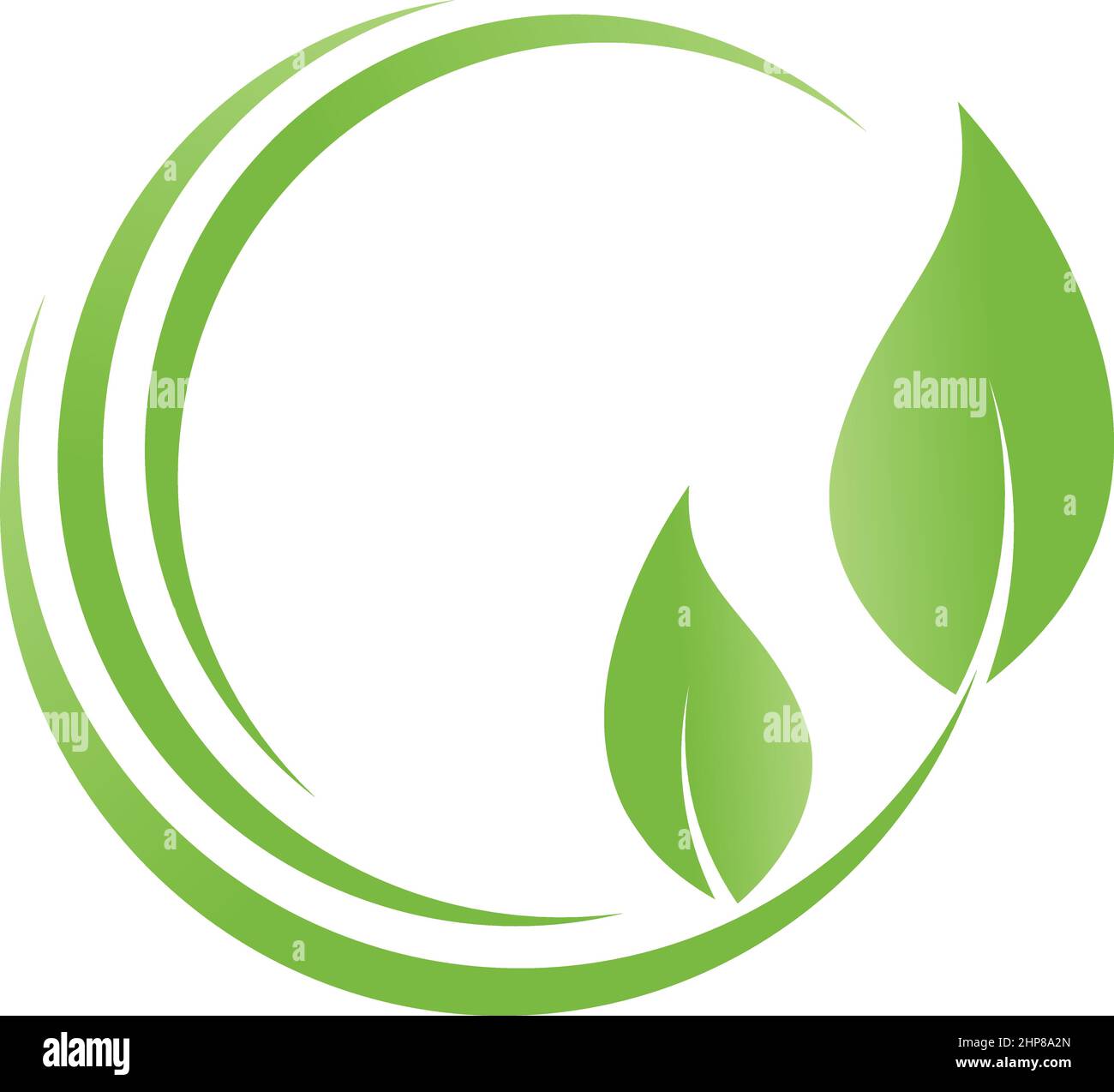 Foglie, pianta, naturopata, giardiniere, benessere, logo Illustrazione Vettoriale