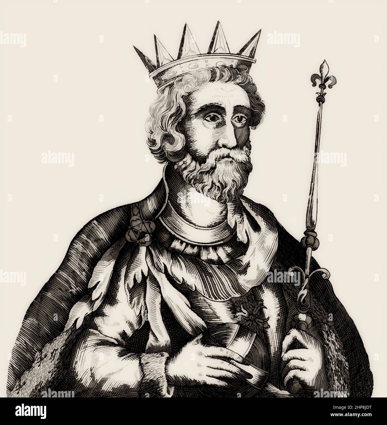Enrico III o Enrico di Winchester, 1207 – 1272, re d'Inghilterra Foto Stock