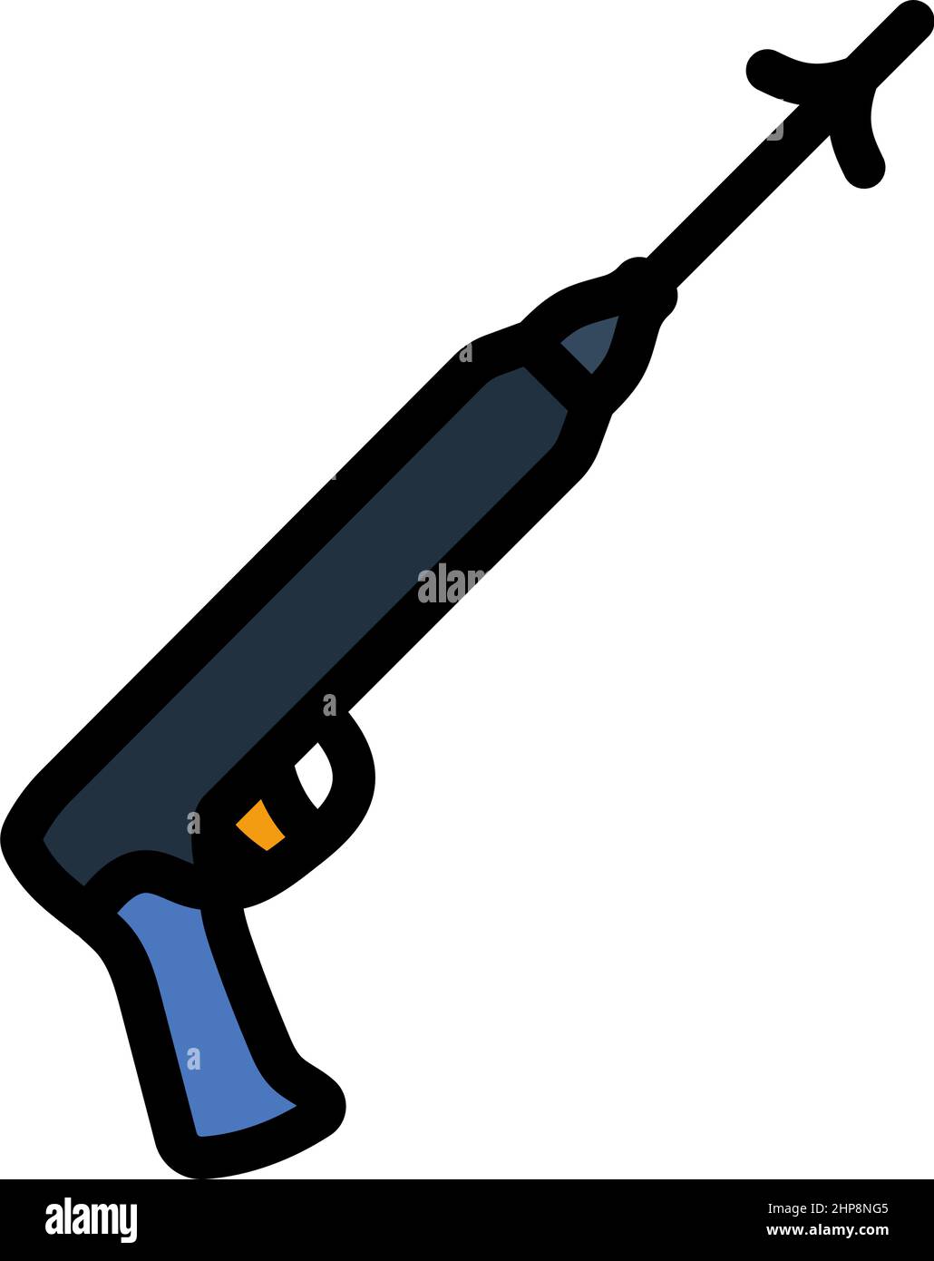 Icona della pistola da pesca Illustrazione Vettoriale