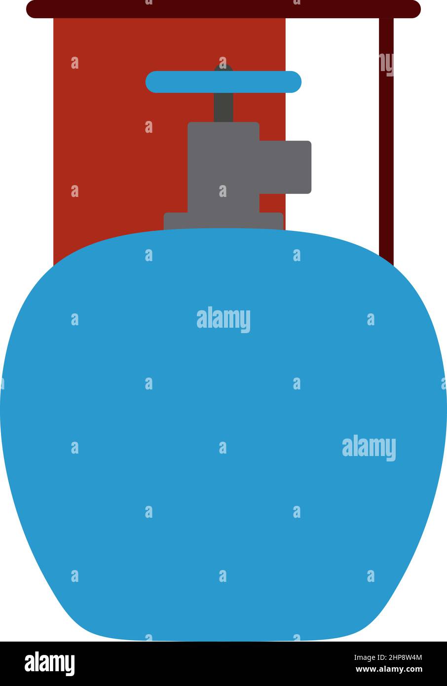 Icona del contenitore del gas da campeggio Illustrazione Vettoriale