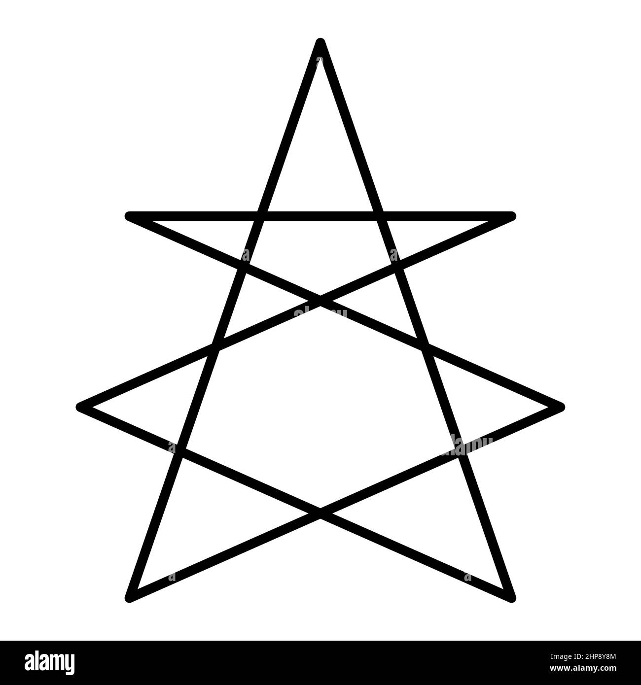 L'Agnello mistico, simbolo esoterico del Cristo, i sette spiriti di Dio Illustrazione Vettoriale