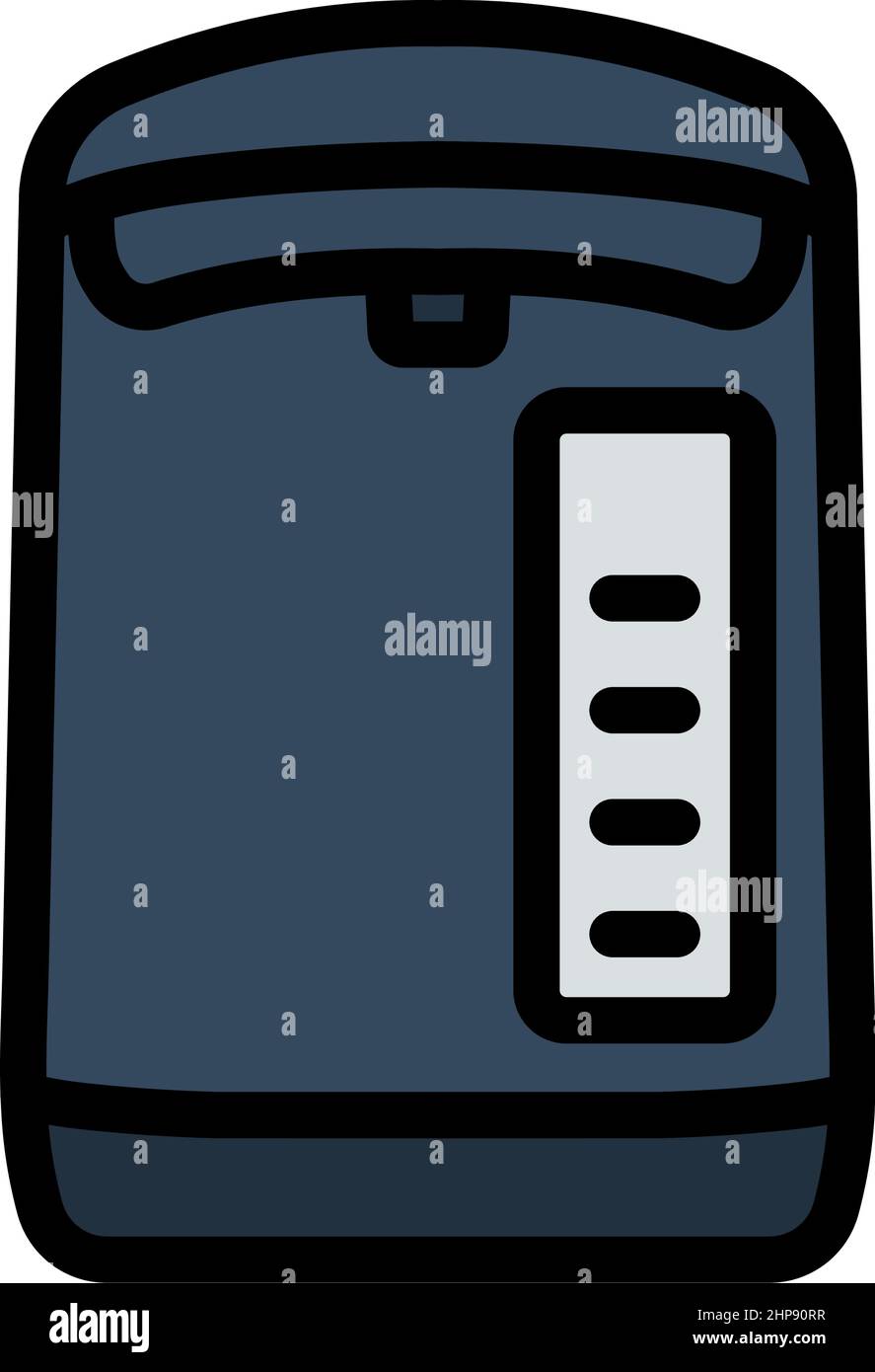 Icona del bollitore elettrico della cucina Illustrazione Vettoriale