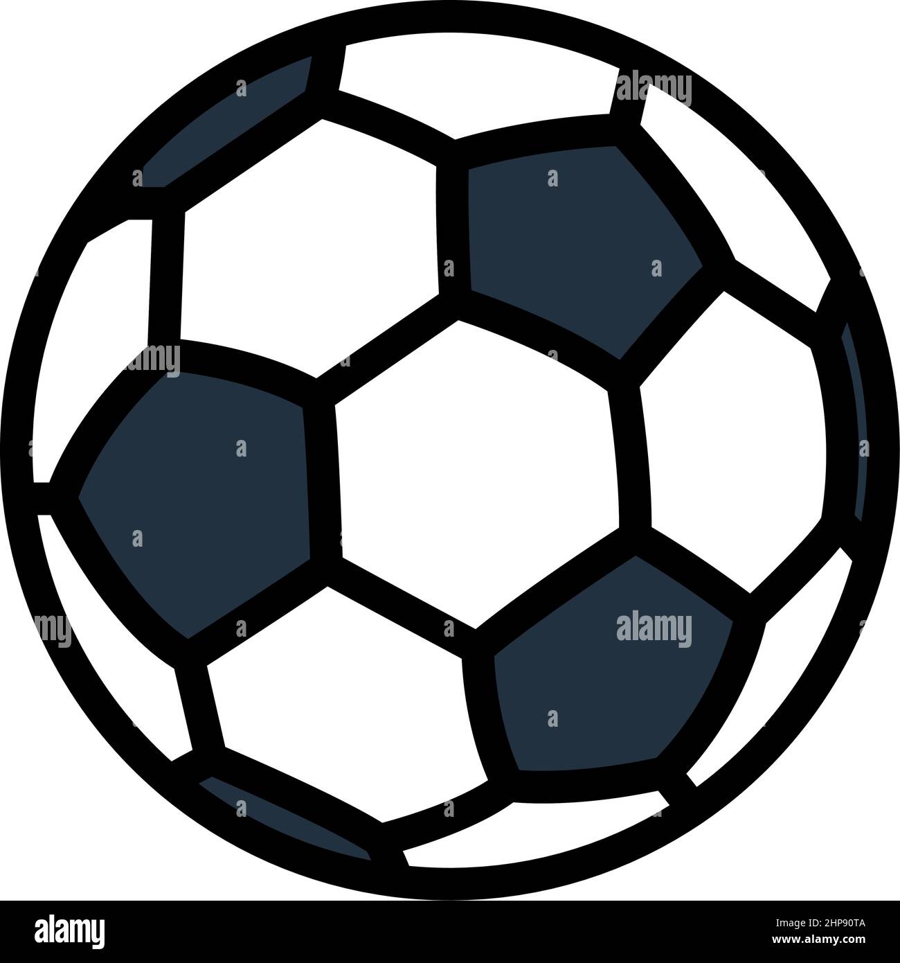 Icona di pallone da calcio Illustrazione Vettoriale