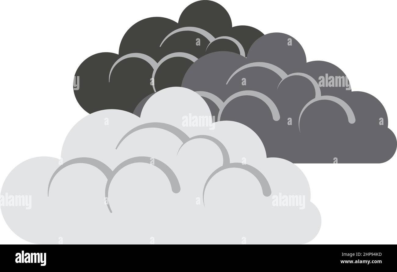 Icona nuvoloso Illustrazione Vettoriale