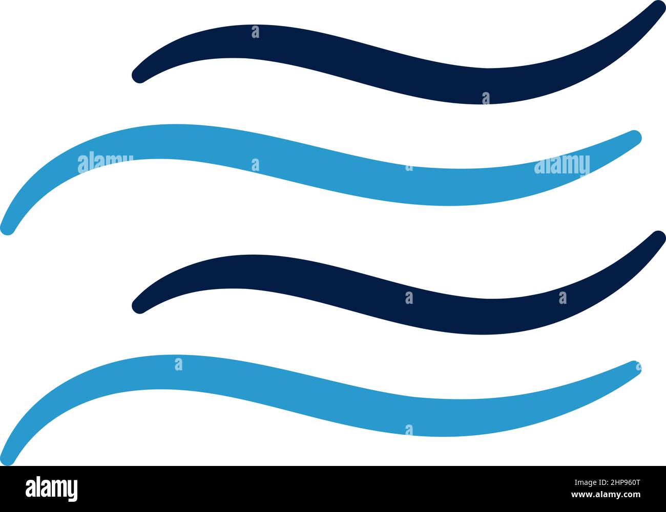 Icona onda acqua Illustrazione Vettoriale