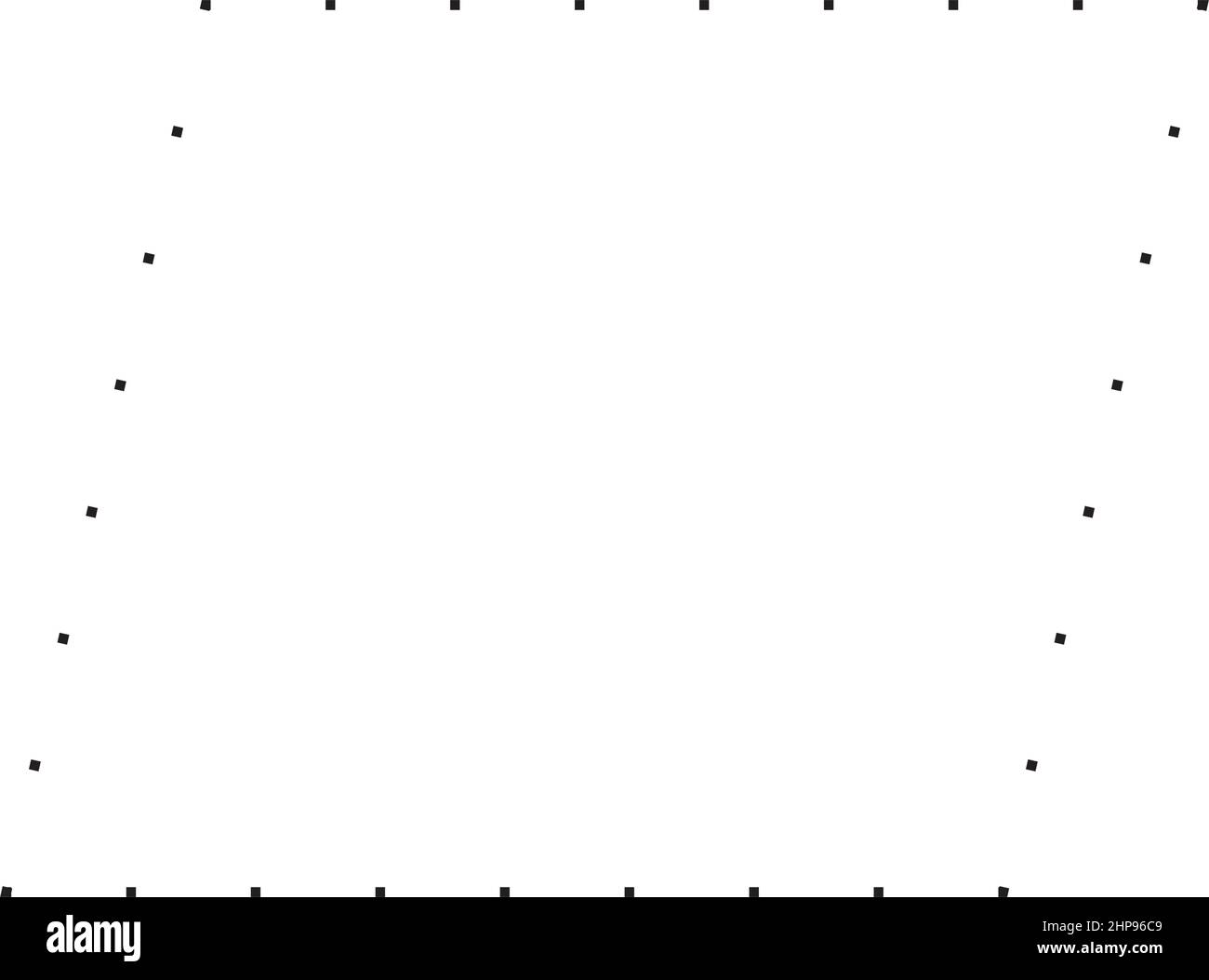 Simbolo a parallelogramma icona vettoriale a forma punteggiata per l'elemento dell'interfaccia utente di un disegno grafico creativo in un'illustrazione con pittogramma Illustrazione Vettoriale