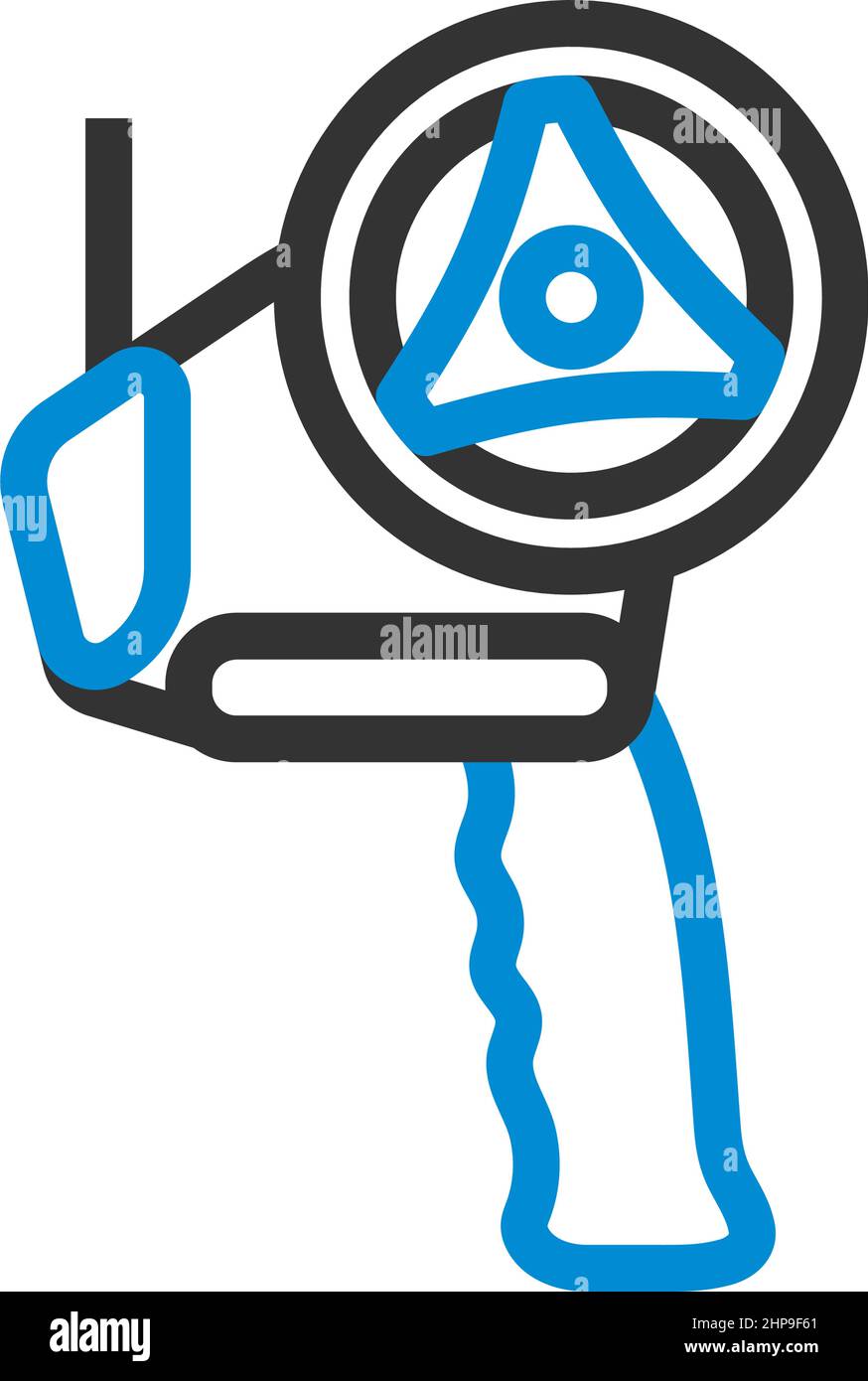 Icona del dispenser di nastro Scotch Illustrazione Vettoriale