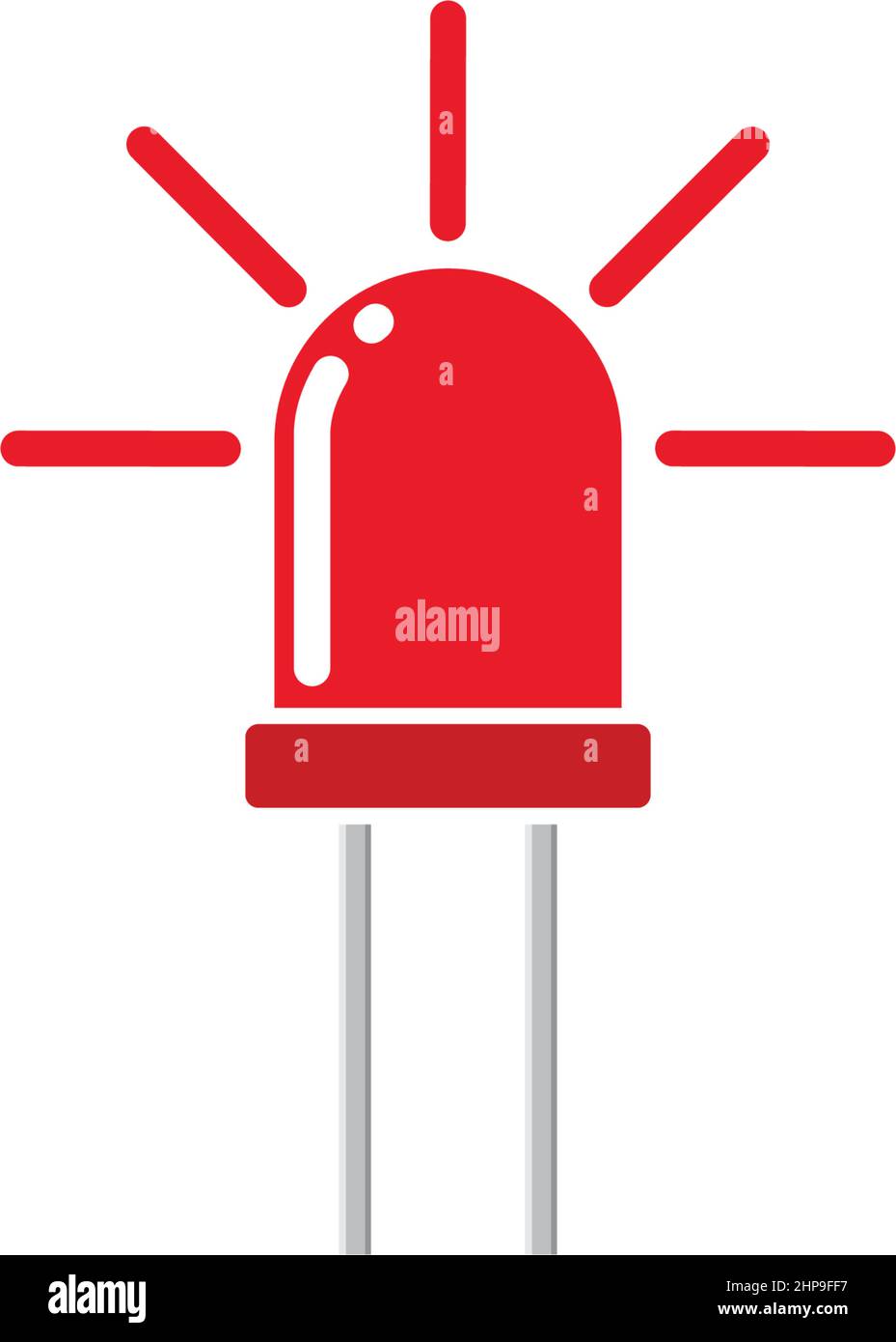 modello di design del segno vettoriale con icona a led Illustrazione Vettoriale