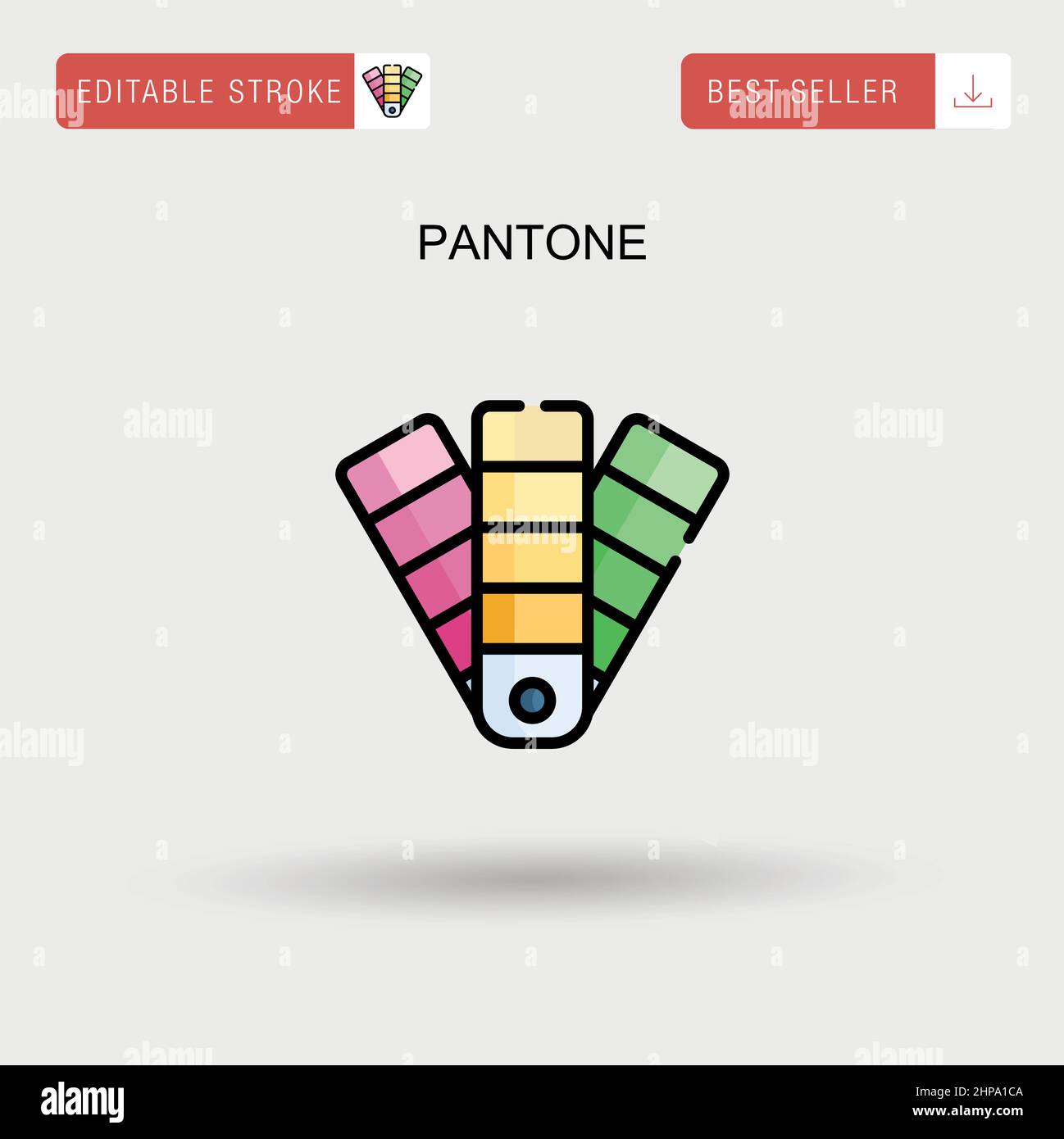 Icona vettore PANTONE Simple. Illustrazione Vettoriale