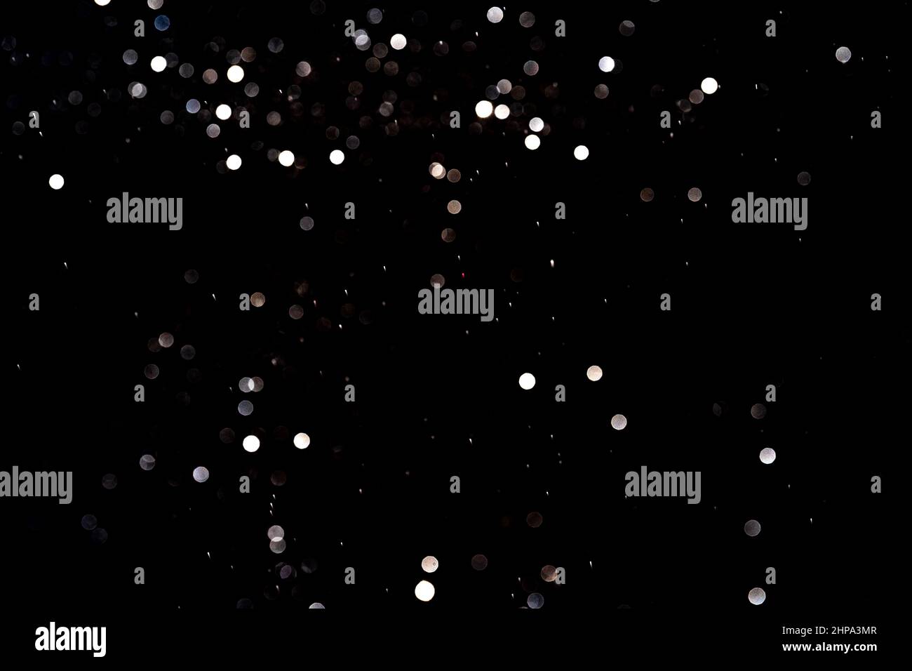 Imitazione del cielo notturno da stelle luminose primo piano Foto Stock