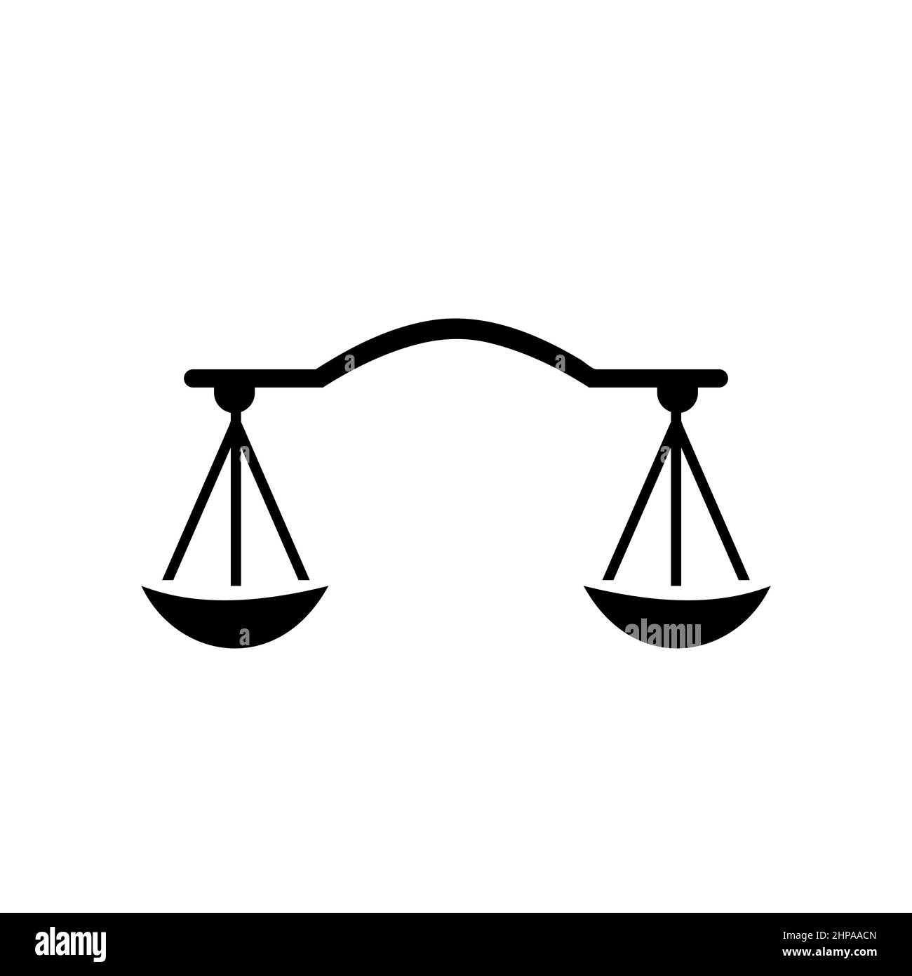 Studio legale Logo Design. Avvocato, Giustizia, avvocato, legale, avvocato, Ufficio legale, Scale. Logo della legge Illustrazione Vettoriale