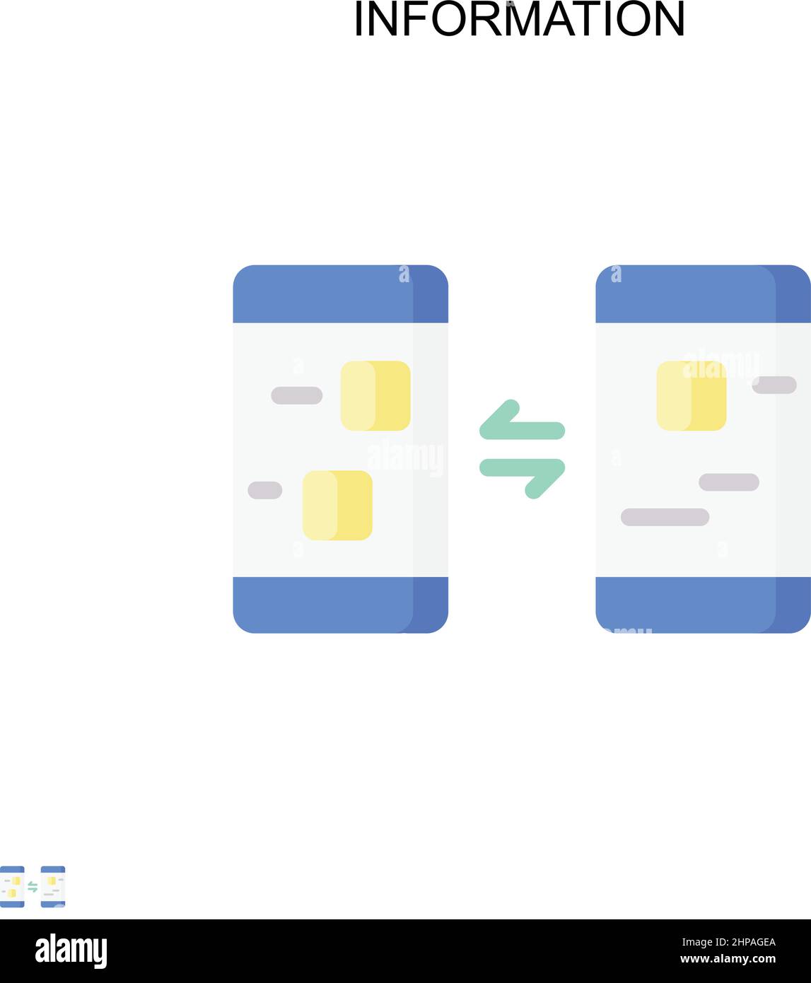 Informazioni icona vettore semplice. Modello di disegno del simbolo di illustrazione per l'elemento dell'interfaccia utente mobile Web. Illustrazione Vettoriale