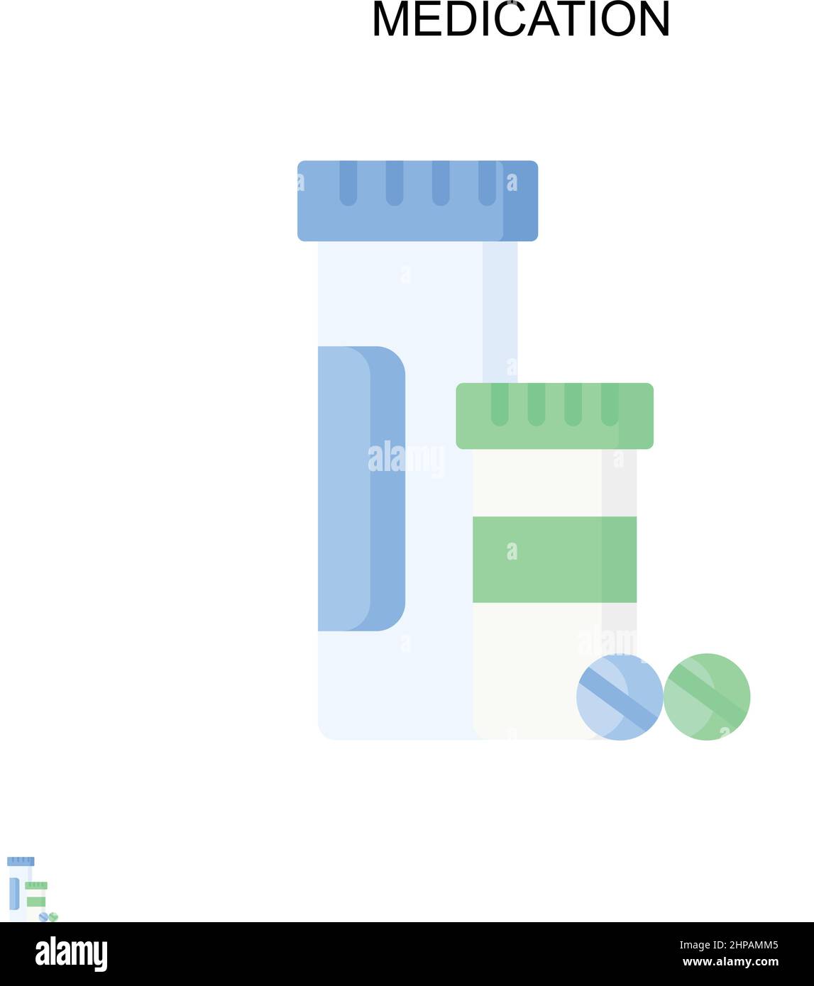 Icona vettore semplice farmaco. Modello di disegno del simbolo di illustrazione per l'elemento dell'interfaccia utente mobile Web. Illustrazione Vettoriale