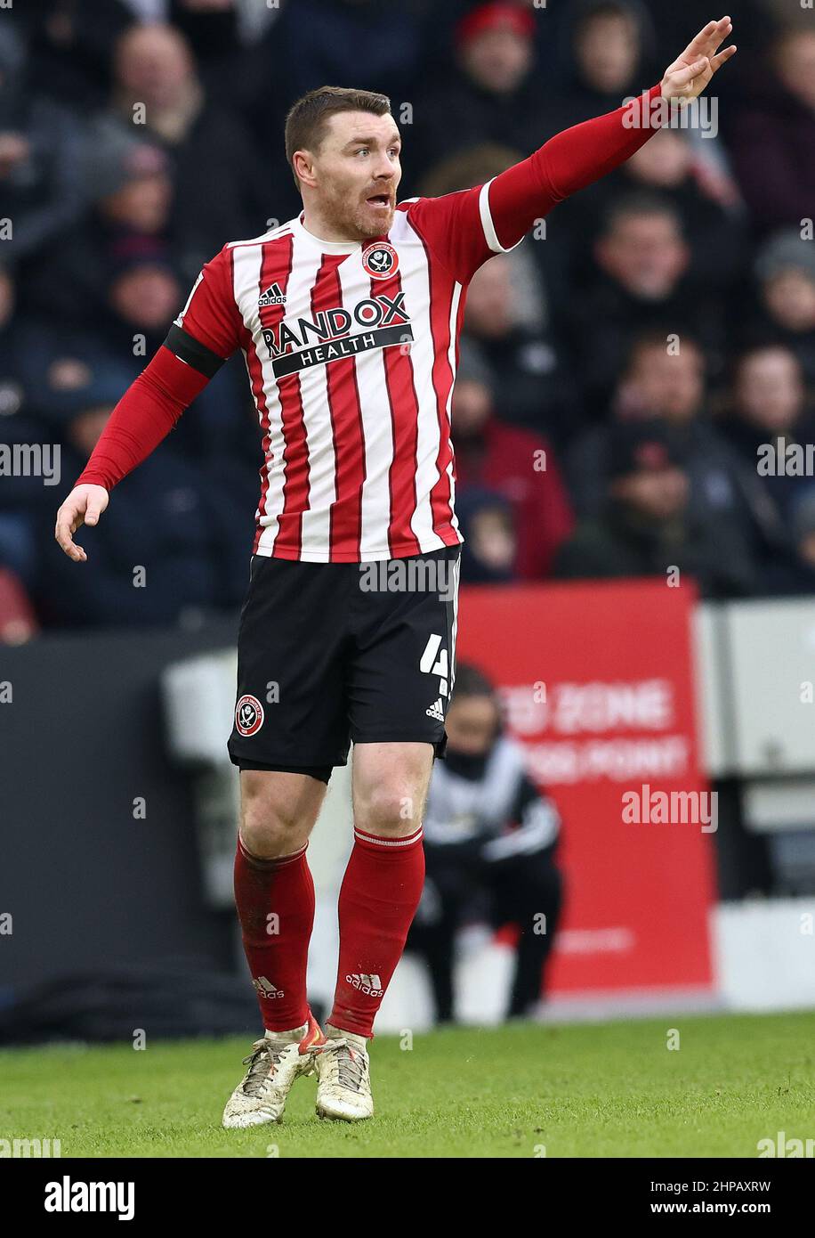Sheffield, Inghilterra, 19th febbraio 2022. John Fleck di Sheffield Utd durante la partita del campionato Sky Bet a Bramall Lane, Sheffield. Il credito dovrebbe essere: Darren Staples / Sportimage Foto Stock