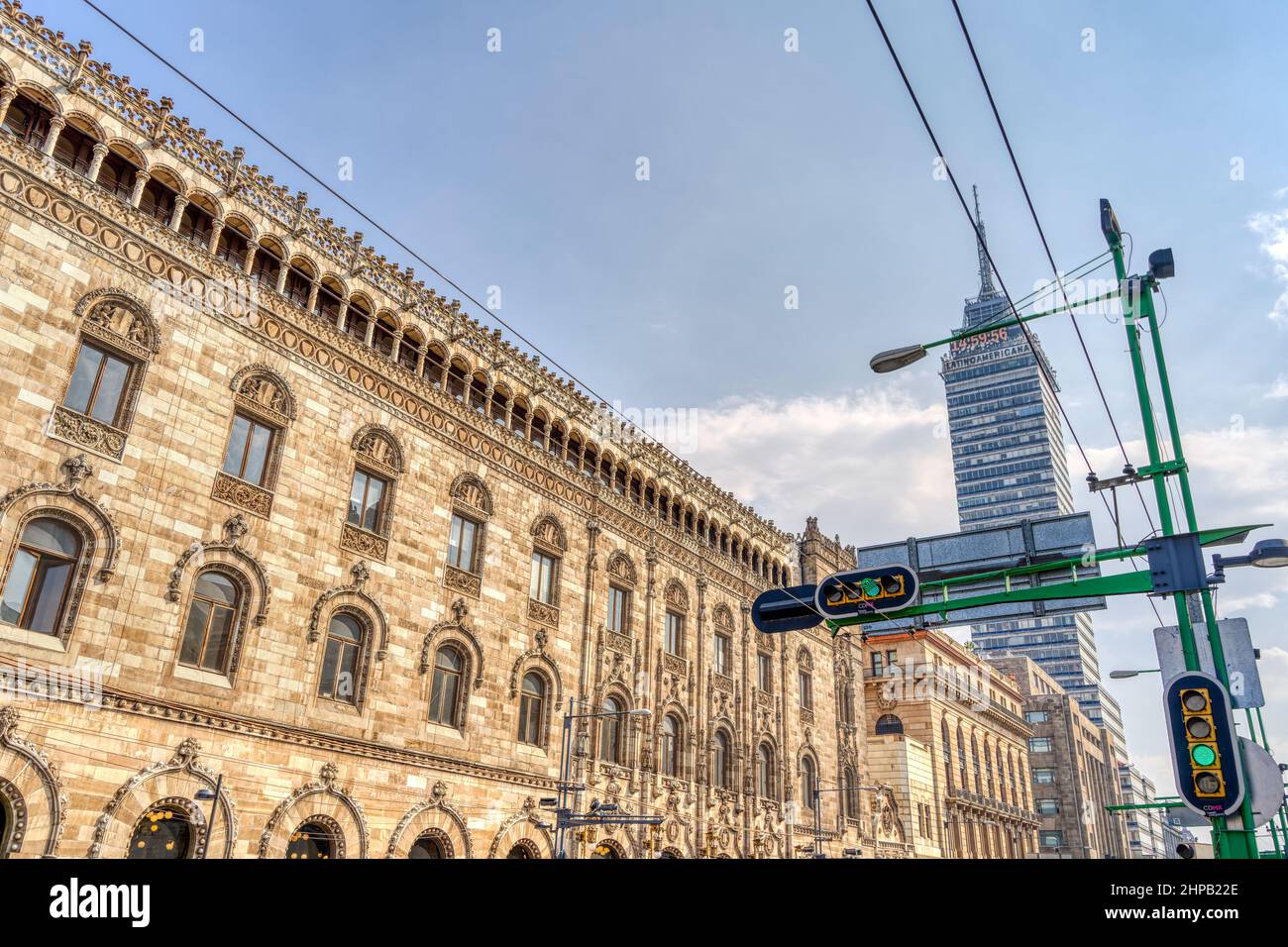 Città del Messico, edificio dell'ufficio postale Foto Stock