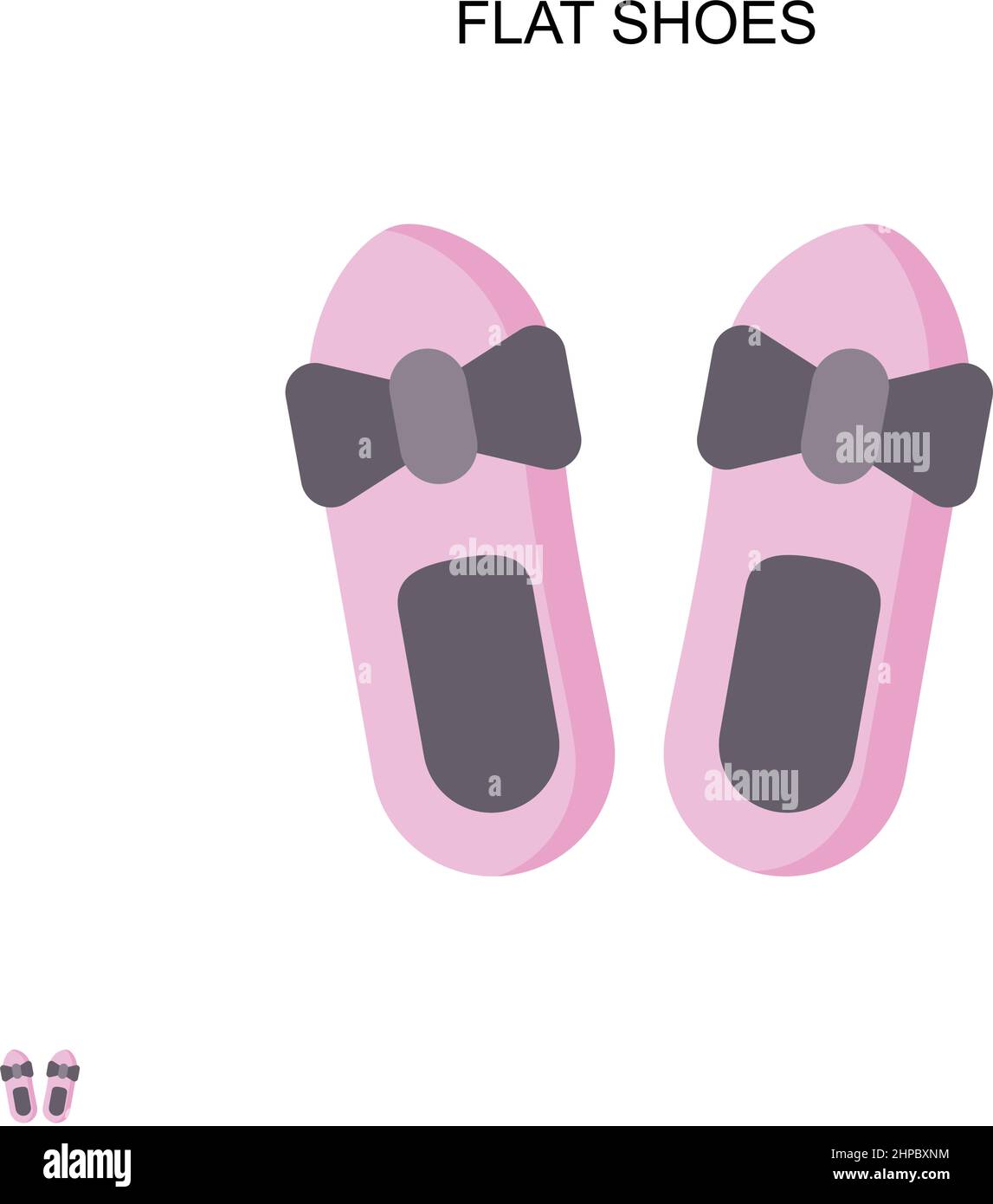 SCARPE PIATTE semplice icona vettoriale. Modello di disegno del simbolo di illustrazione per l'elemento dell'interfaccia utente mobile Web. Illustrazione Vettoriale